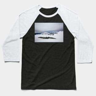 Snowy panorama mountains Long Baseball T-Shirt